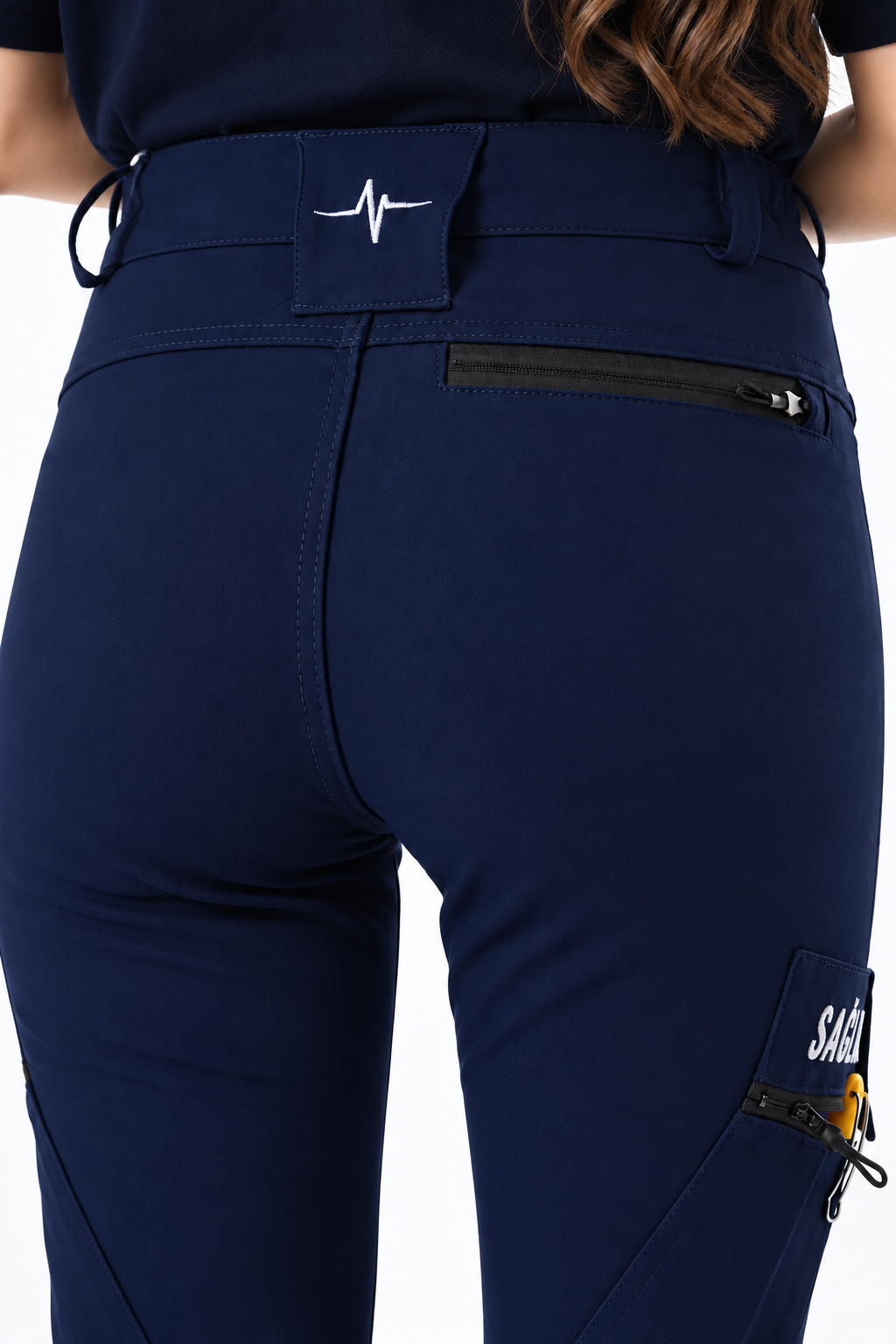 Lacivert Acil Sağlık Outdoor Çok Cepli Likralı Tactical Pantolon (SLIM FIT)