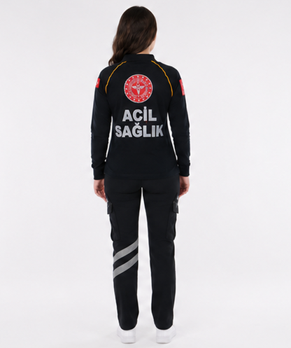 Acil Sağlık Lakost Uzun Kol T-Shirt Lacivert