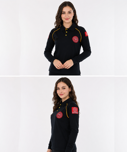 112106 Acil Sağlık Lakost Uzun Kol T-Shirt Lacivert