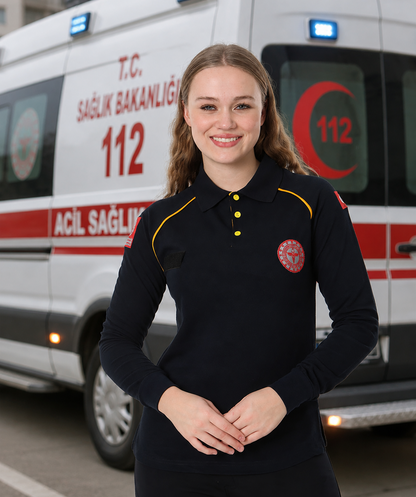 Acil Sağlık Lakost Uzun Kol T-Shirt Lacivert