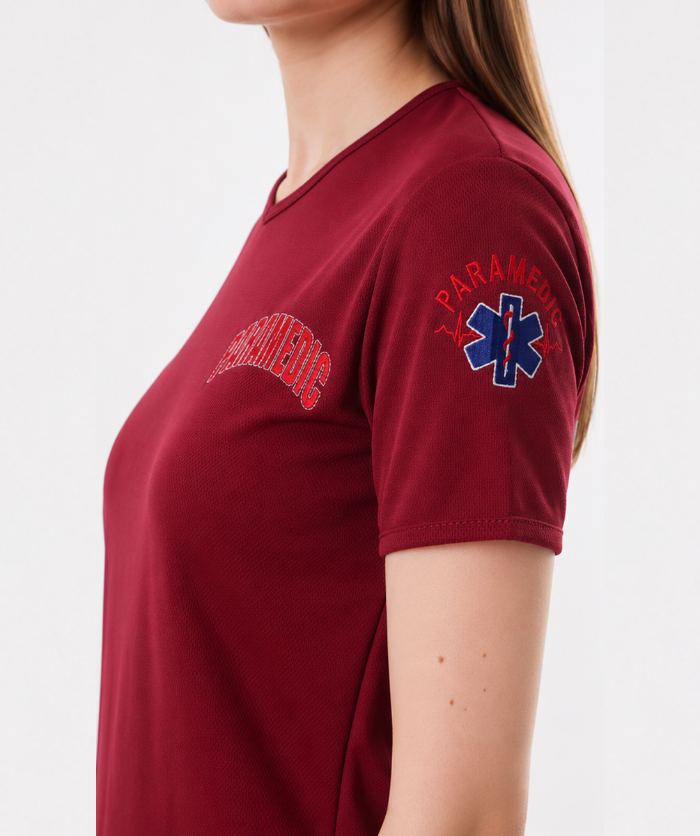 İ-SPORTİVE V Yaka Kısa Kol Paramedic Spor T-Shirt