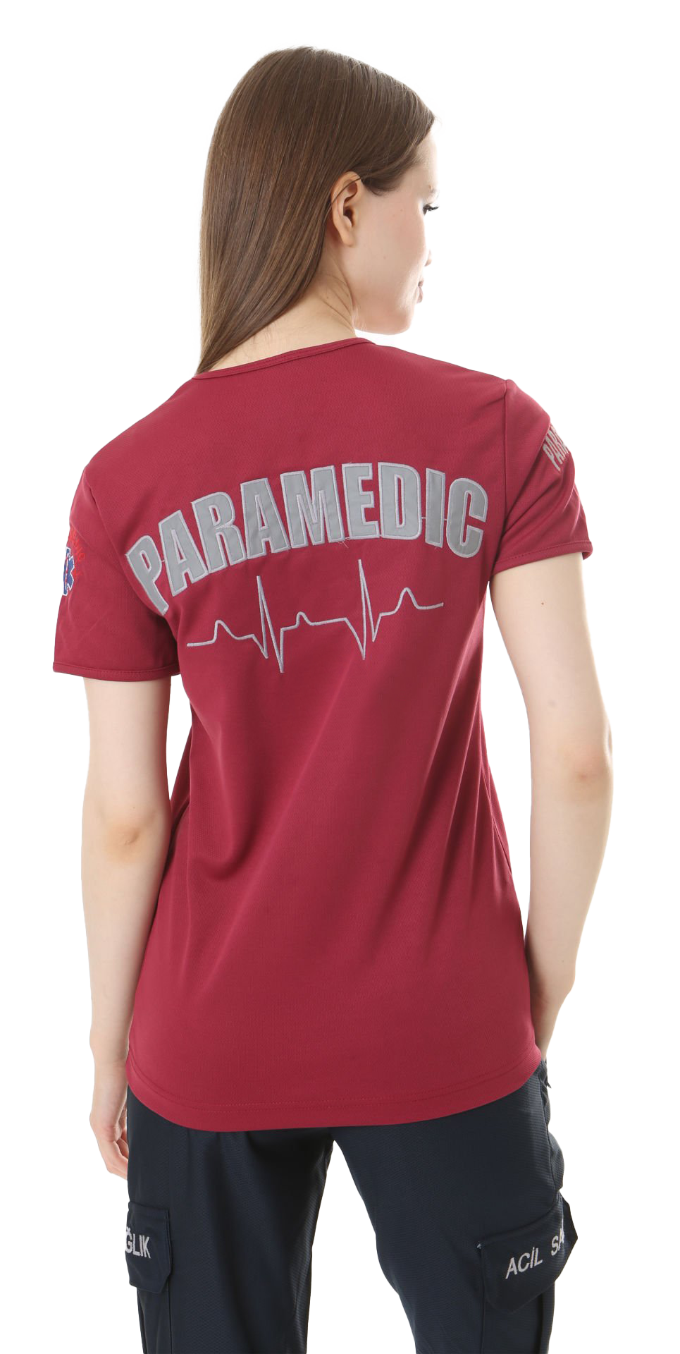İ-SPORTİVE V Yaka Kısa Kol Paramedic Spor T-Shirt