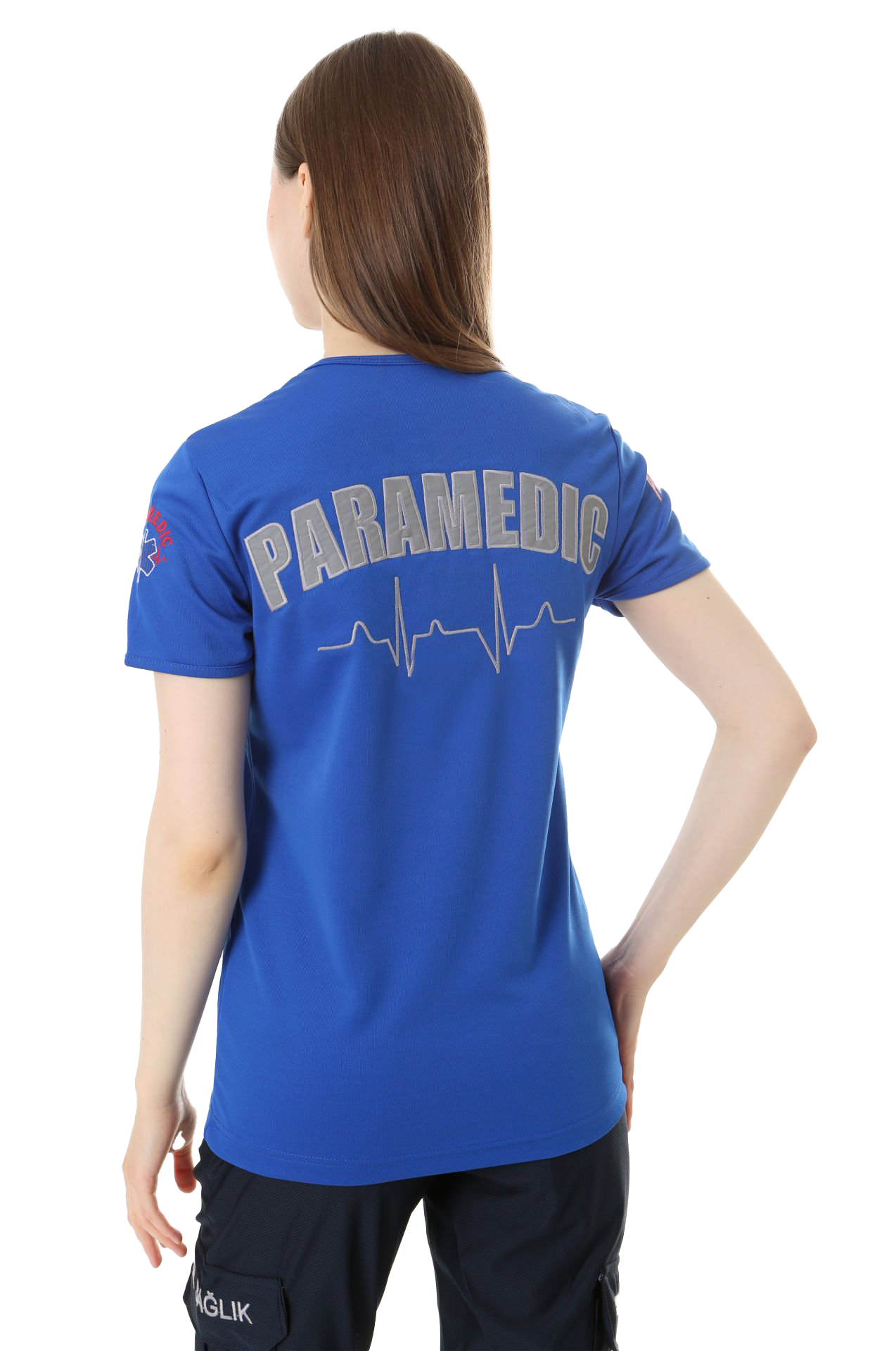 İ-SPORTİVE V Yaka Kısa Kol Paramedic Spor T-Shirt