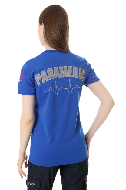 İ-SPORTİVE V Yaka Kısa Kol Paramedic Spor T-Shirt
