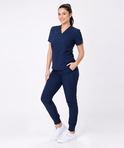 Scrubs, Jogger Likralı Takım (Ribanalı ) Doktor/Hemşire Forma