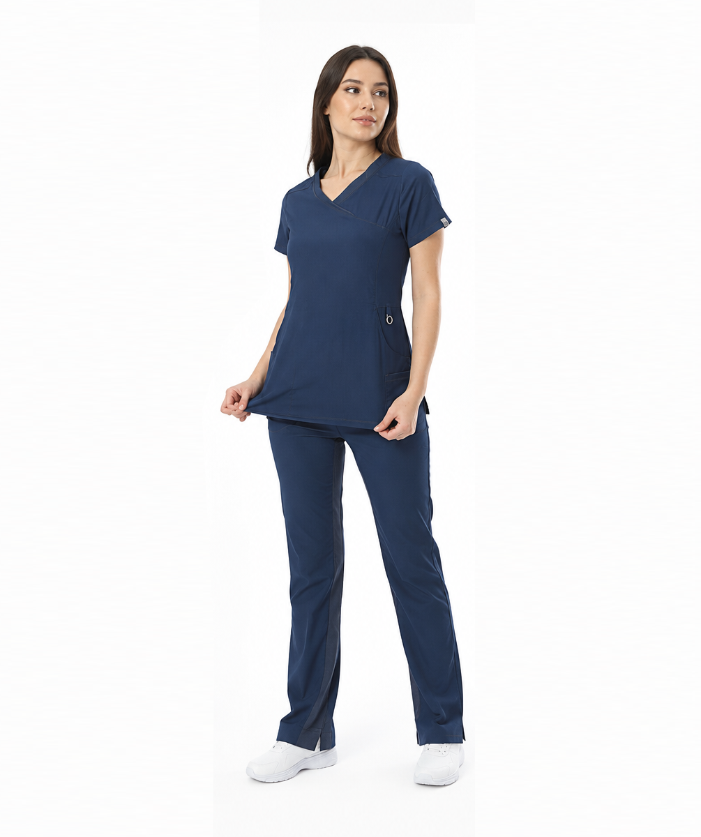 112354 i-Modern Ribanalı Doktor/Hemşire Forması