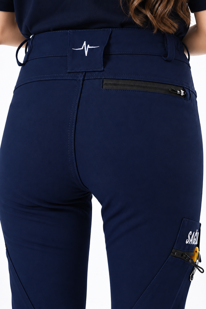 Lacivert Acil Sağlık Outdoor Çok Cepli Likralı Tactical Pantolon (SLIM FIT)