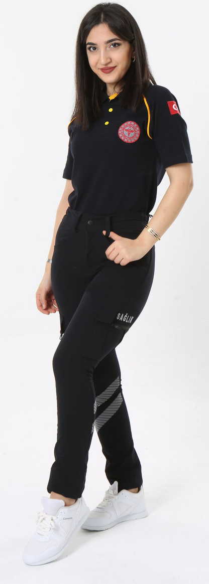 112436 Acil Sağlık Outdoor Çok Cepli Likralı Tactical Pantolon 4 Mevsim (Slim Fit)