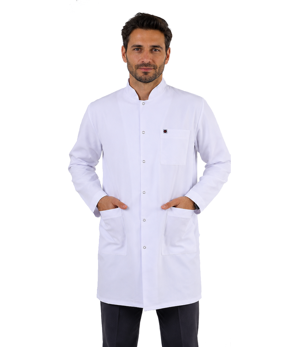 Erkek Beyaz Hakim Yaka Doktor Eczacı Öğretmen Vizit Önlük