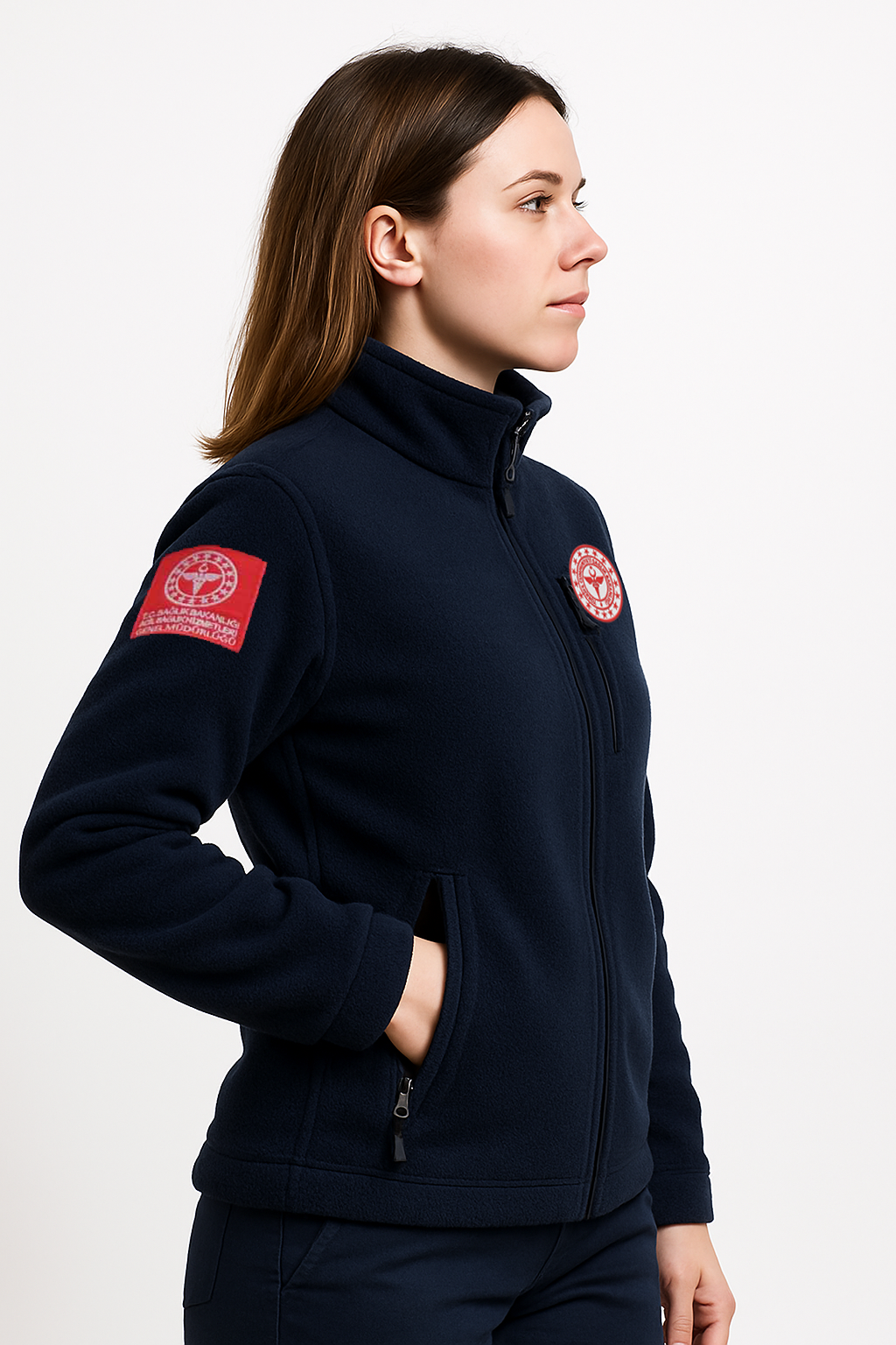 Acil Sağlık Sağlık Bakanlığı Logolu Kışlık Polar Mont