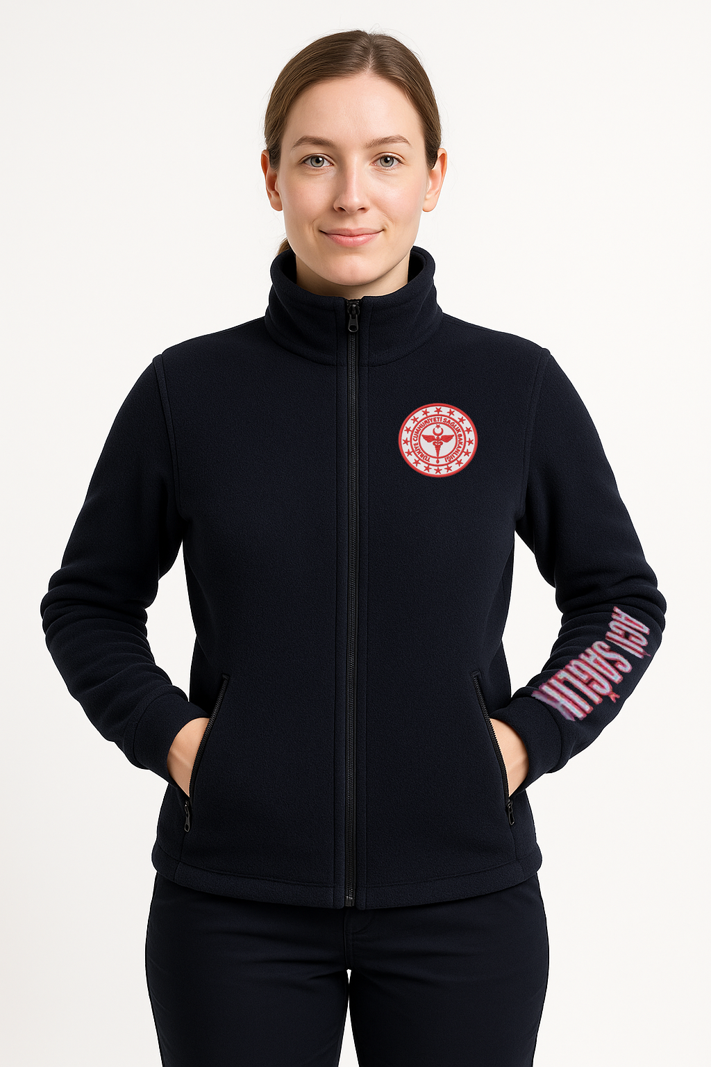 Acil Sağlık Sağlık Bakanlığı Logolu Kışlık Polar Mont