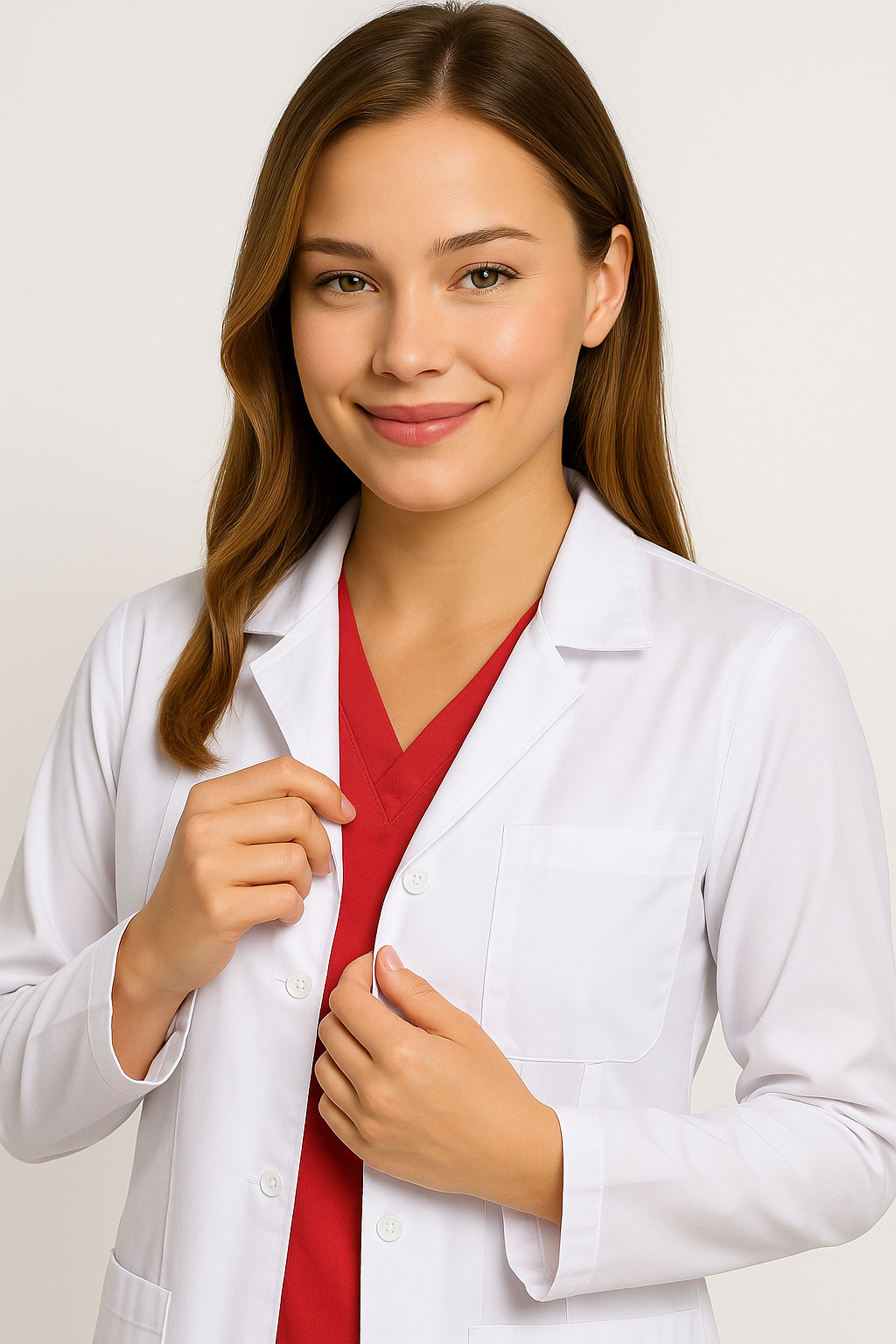 Beyaz Önlük - Vizit - Bayan - Klasik Yaka