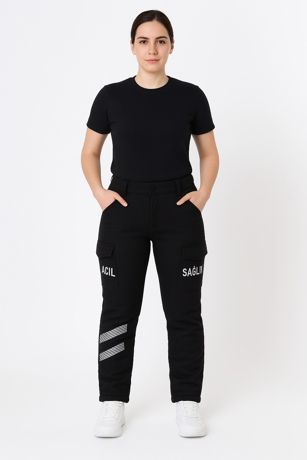 112 Acil Kışlık Taktik Pantolon – Softshell, Kargo Cepli, Dayanıklı Kumaş