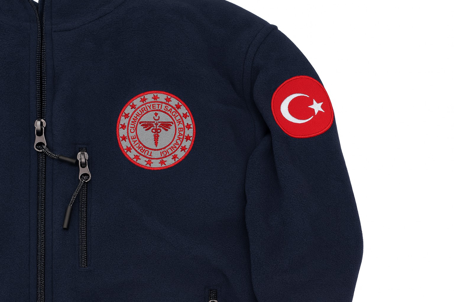 Acil Sağlık Sağlık Bakanlığı Logolu Kışlık Polar Mont