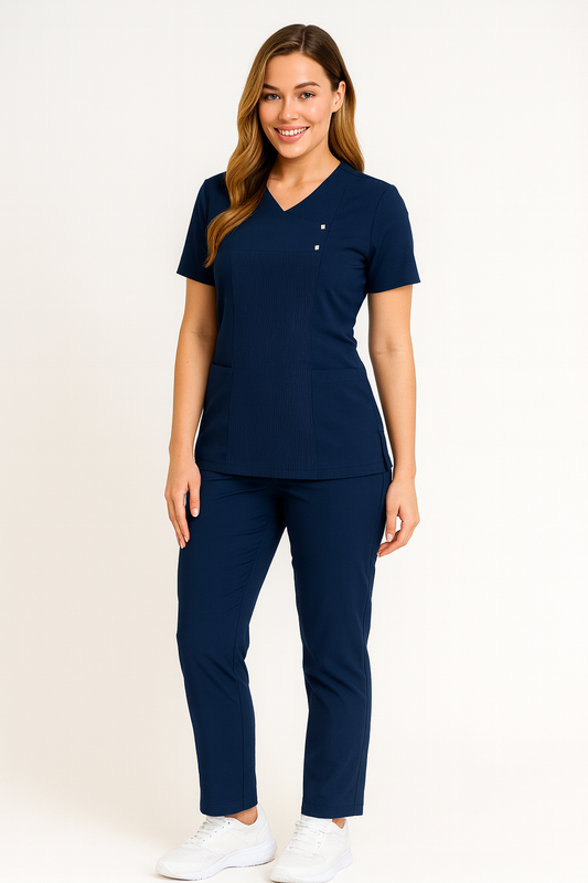 İ-Modern Çıtçıtlı Likralı Takım (Ribanalı)