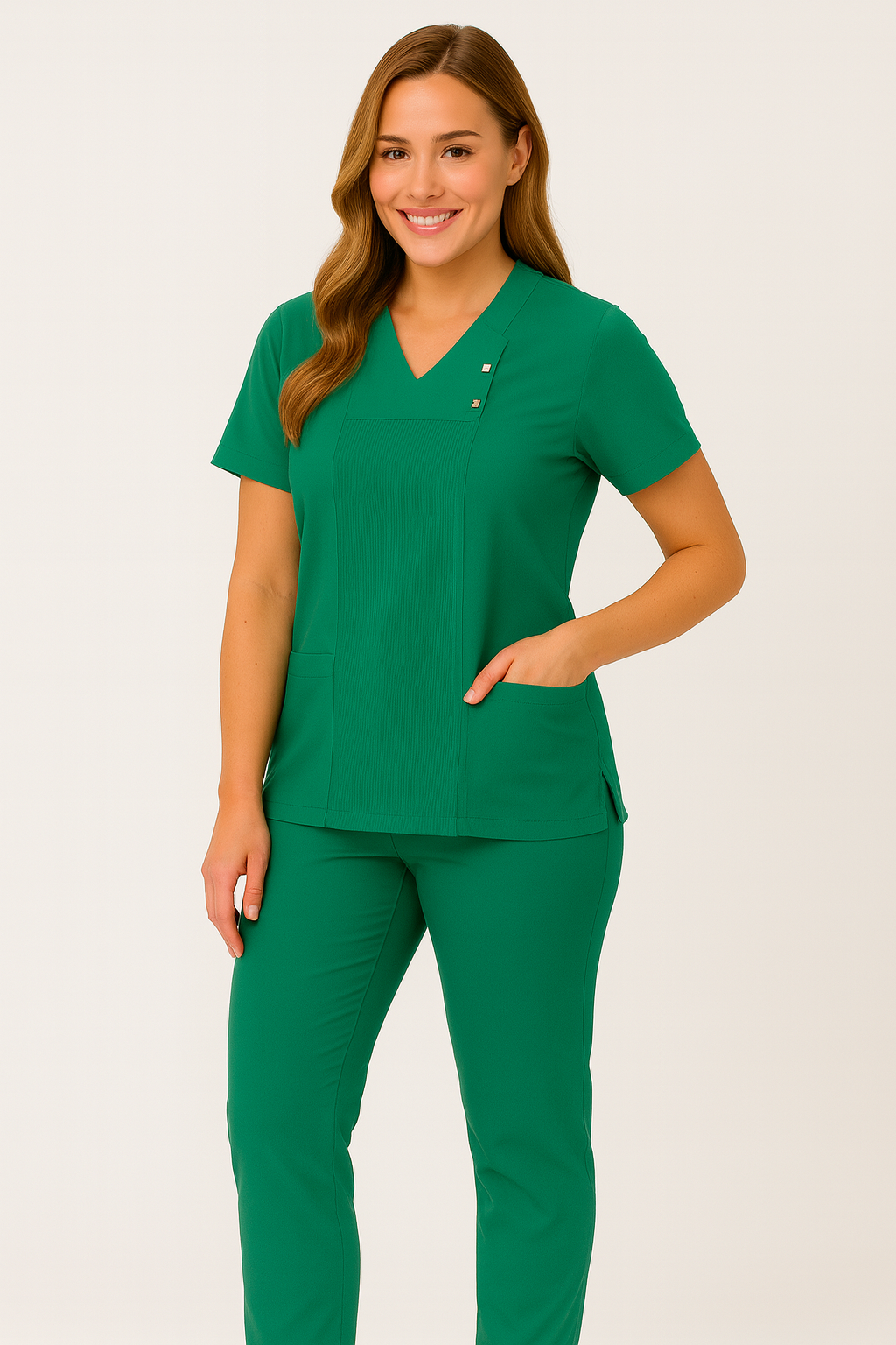 İ-Modern Çıtçıtlı Likralı Takım (Ribanalı)