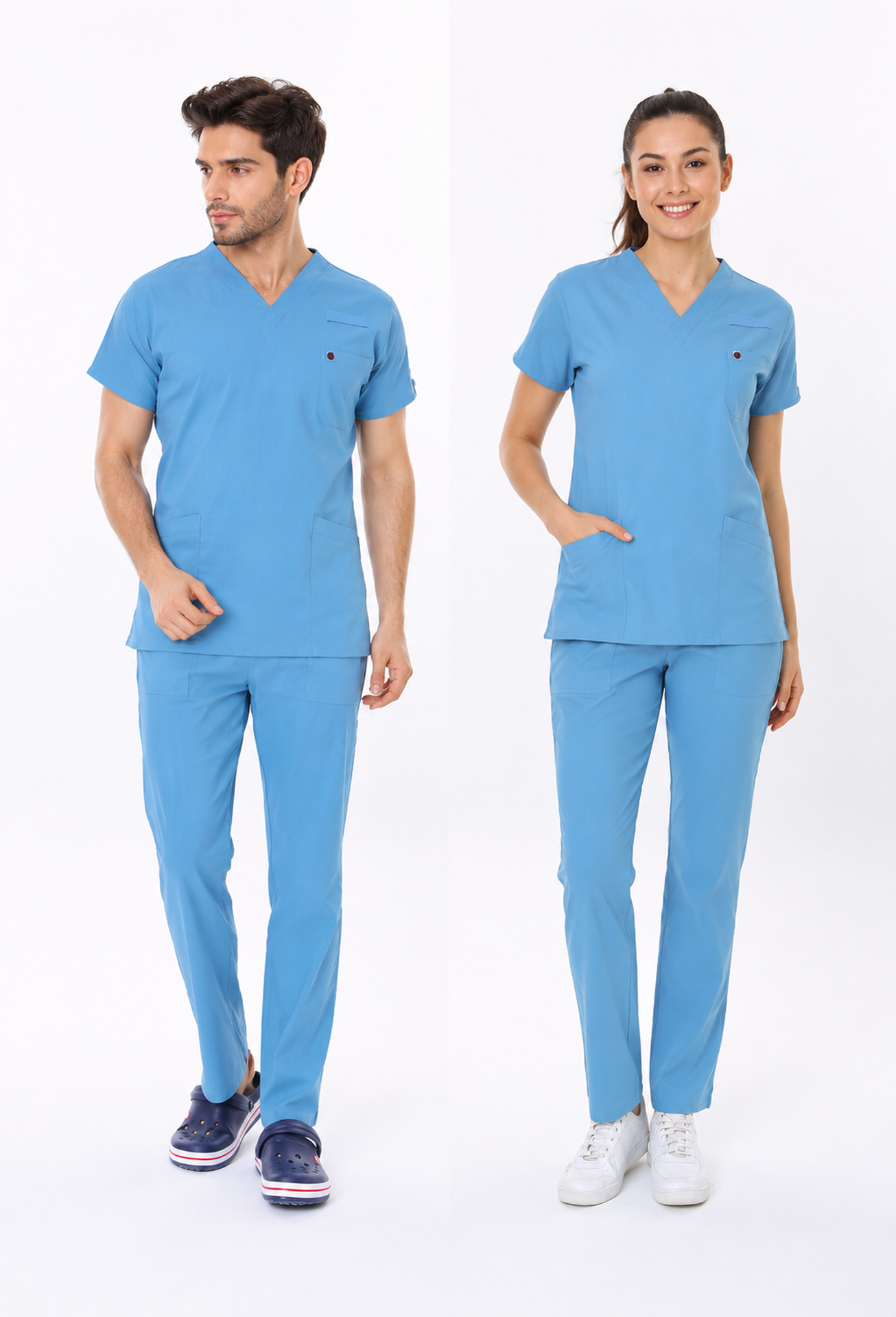 Armasız Sağlık Bakanlığı Standart Forma Likralı Scrubs