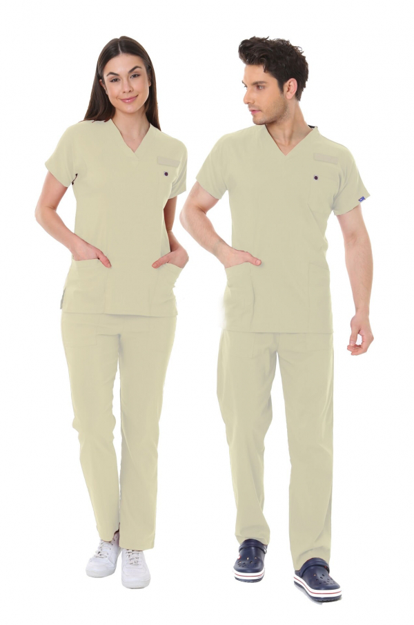 Armasız Sağlık Bakanlığı Standart Forma Likralı Scrubs
