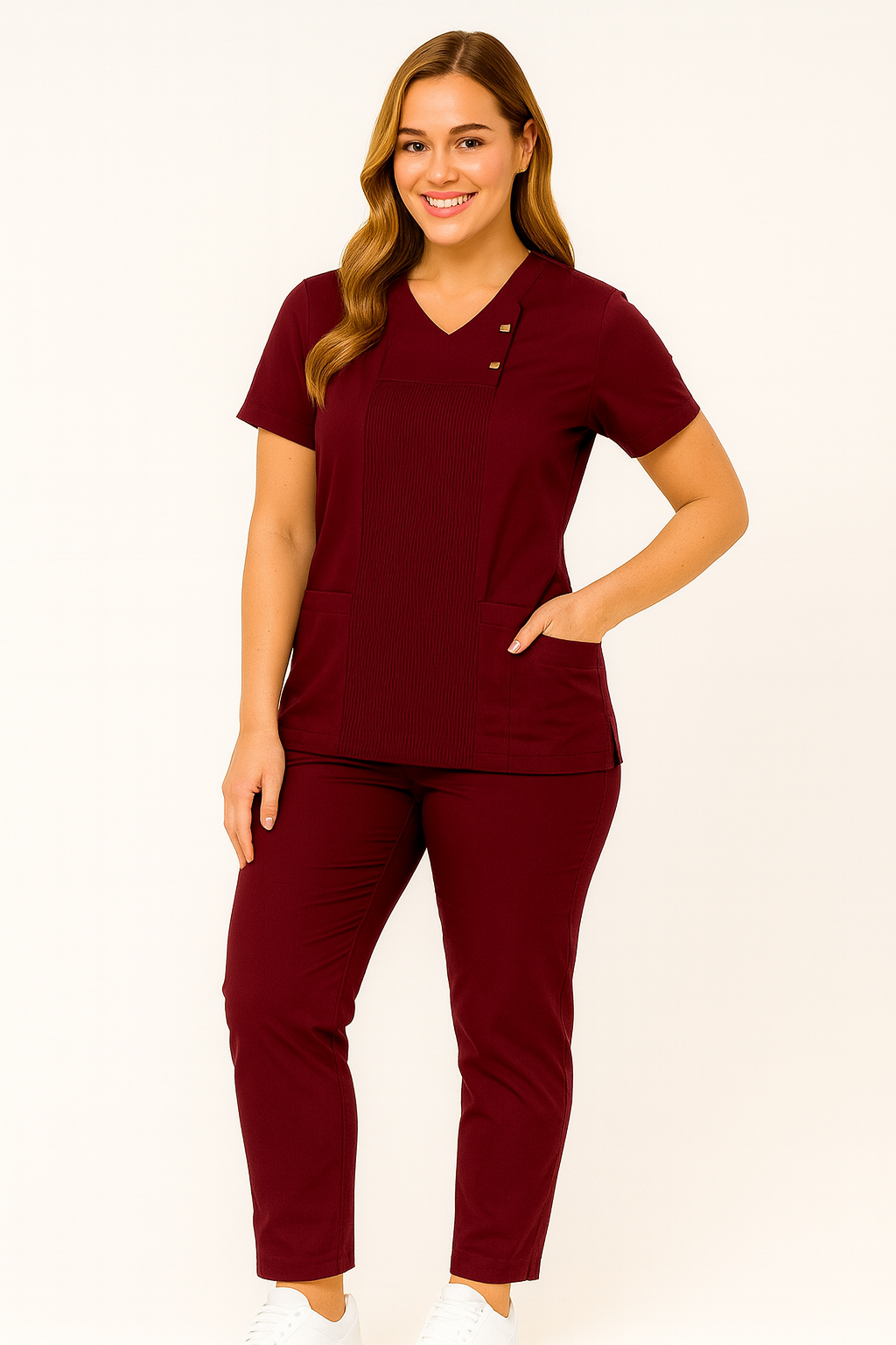 İ-Modern Çıtçıtlı Likralı Takım (Ribanalı)