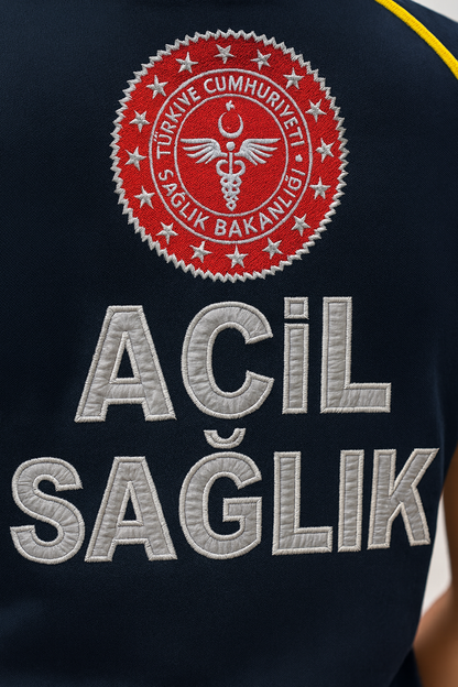 Yeni 112 Lakost Kısa Kol T-Shirt Lacivert