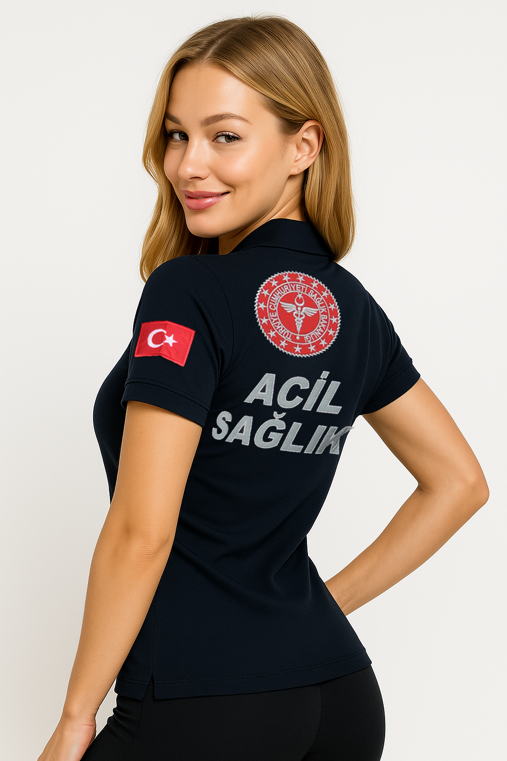 Yeni 112 Lakost Kısa Kol T-Shirt Lacivert