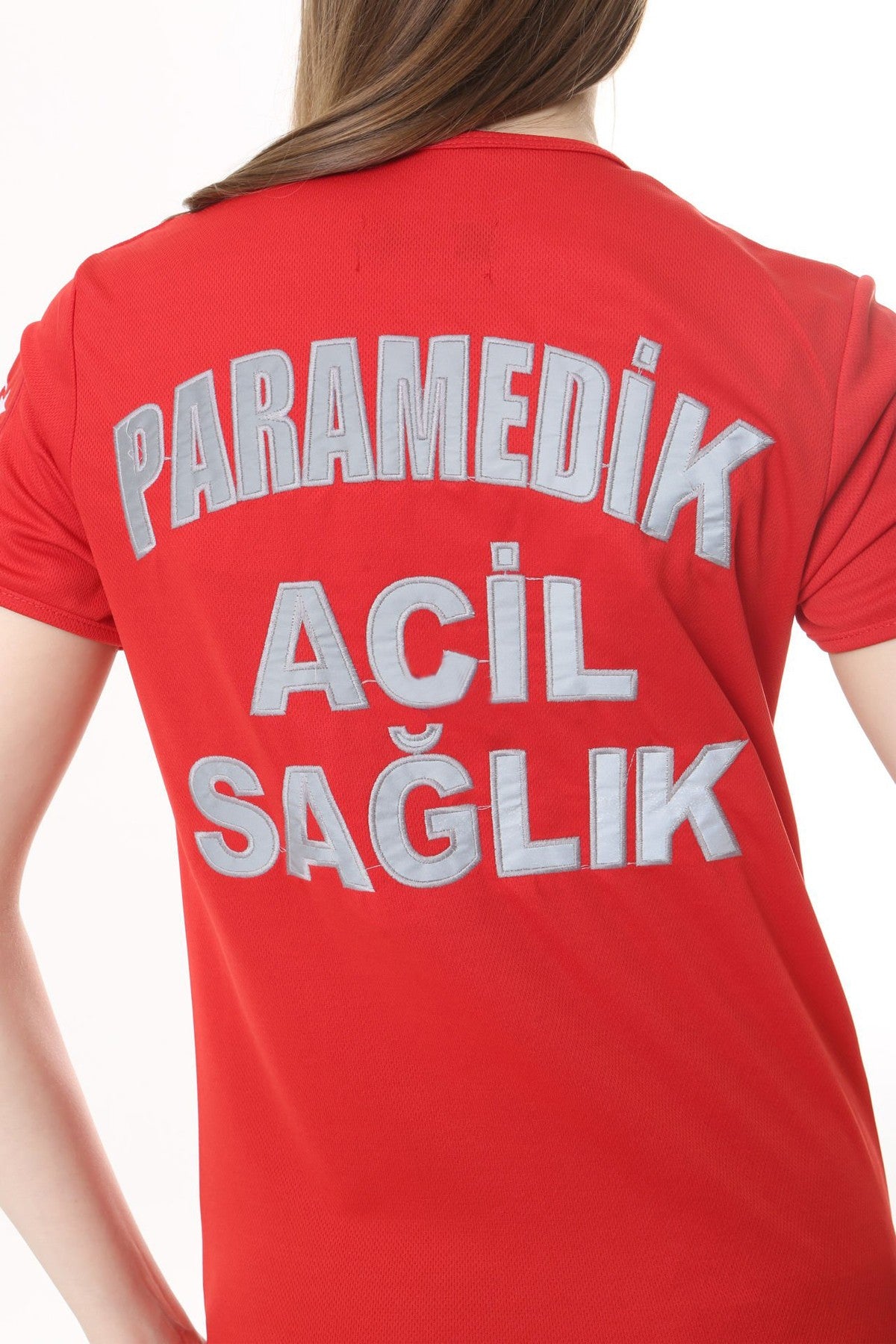 İ-SPORTİVE V Yaka Kısa Kol Paramedik Spor T-Shirt