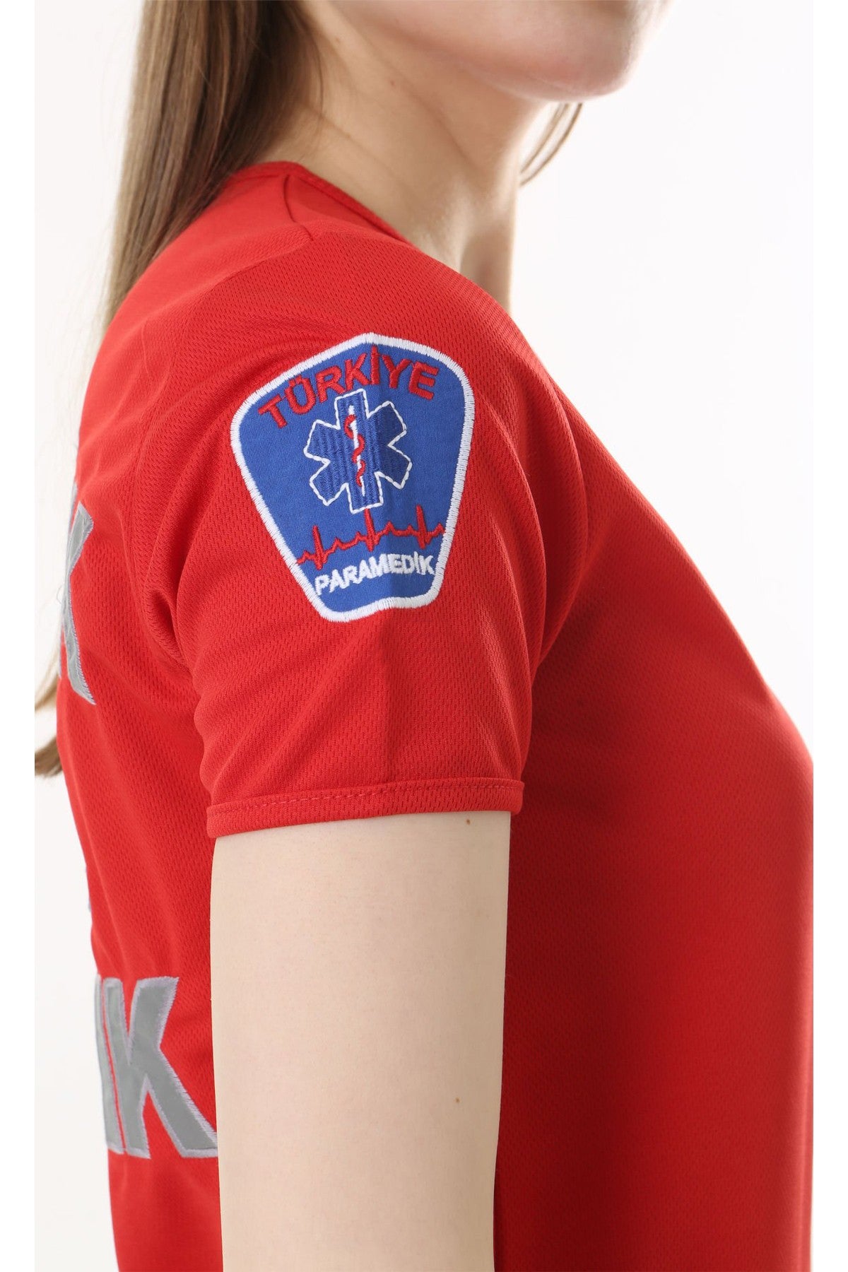 İ-SPORTİVE V Yaka Kısa Kol Paramedik Spor T-Shirt