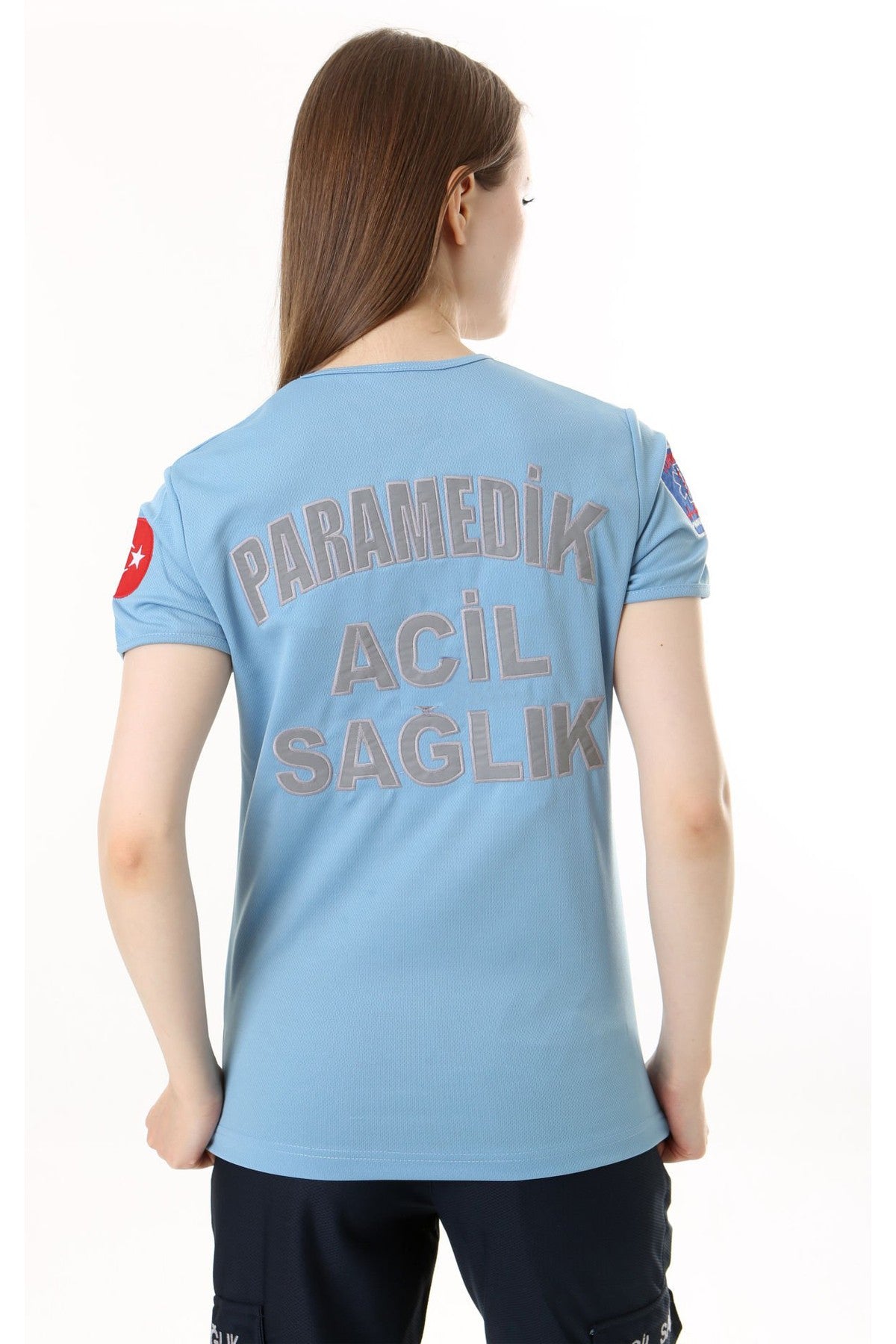 İ-SPORTİVE V Yaka Kısa Kol Paramedik Spor T-Shirt