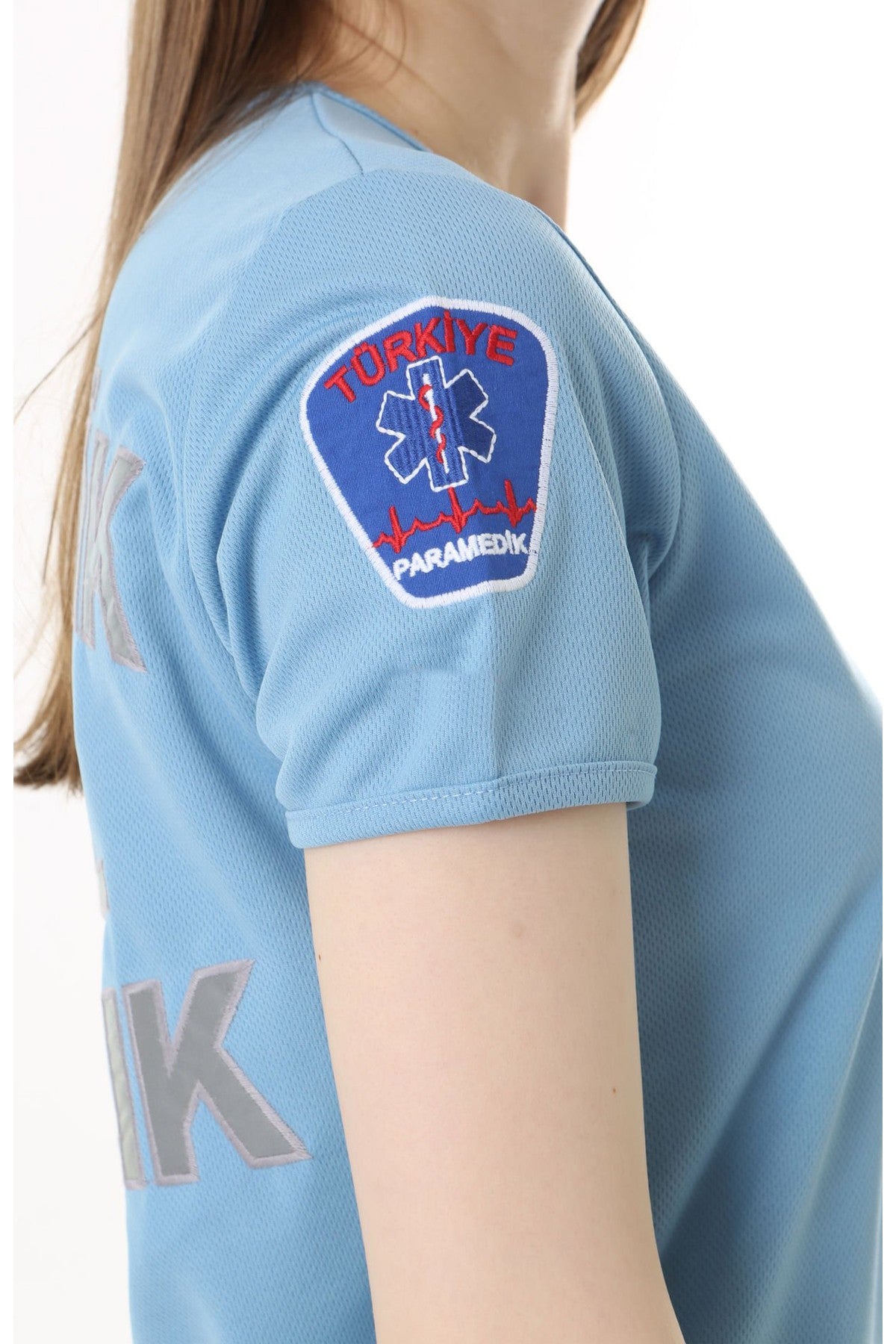 İ-SPORTİVE V Yaka Kısa Kol Paramedik Spor T-Shirt