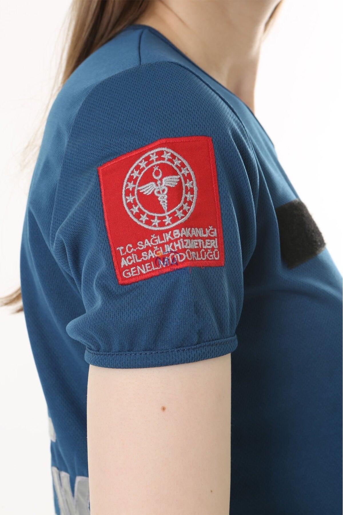 İ-SPORTİVE V Yaka Kısa Kol Acil Sağlık Spor T-Shirt