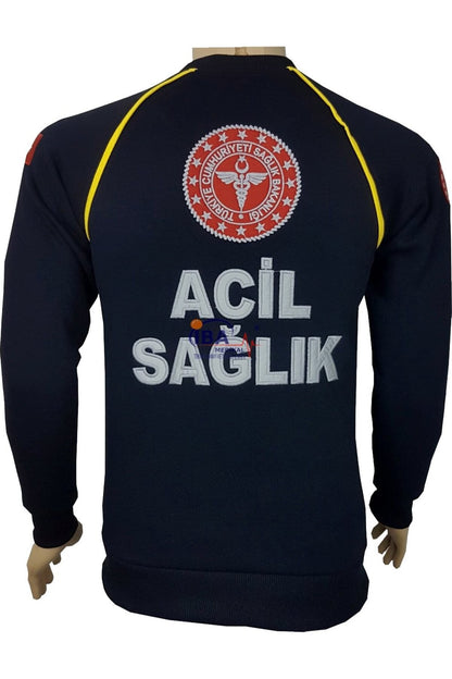 Acil Sağlık Uzunkollu Swithshirt (Reglan Kol, Sıfır Yaka)