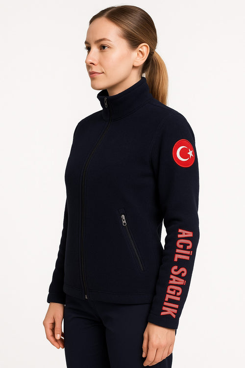 Acil Sağlık Sağlık Bakanlığı Logolu Kışlık Polar Mont